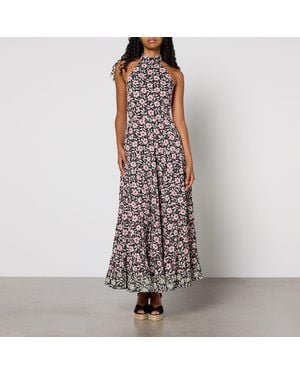 RIXO London Jayne Maxi Dress In Floral Voor - Meerkleurig