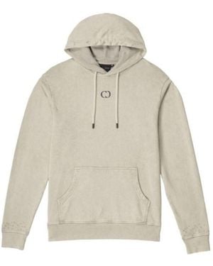 Criminal Damage Essential Distressed Washed Hoodie - Natural
