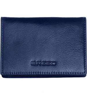 Breed Porter Genuine Leather Bi-Fold Wallet - Blue
