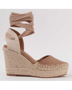 Montevita Wedge Espadrille Esparteo3 Textile - Brown