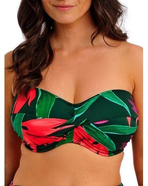 Fantasie Pichola Bandeau Bikini Top - Green