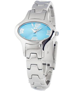 Time Force Silver Stainless Steel Watch - Blue