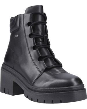 Pod Winona Leather Boots - Black