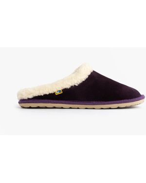 Nordika's 2087 Suede Mule Slippers - Blue