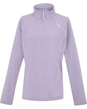 Regatta Great Outdoors /Ladies Montes Half Zip Fleece Top (Wisteria/Lilac) - Purple