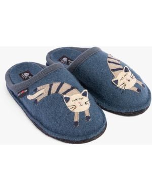 Haflinger Choupette Slippers Powder - Blue