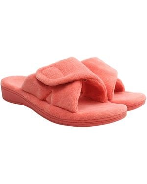 Vionic Relax Terry Slippers - Red