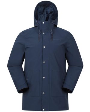 Mountain Warehouse Fleece Lined Waterproof Jacket - Blue