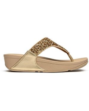 Fitflop Lulu Shimmerfoil Sandals - Metallic