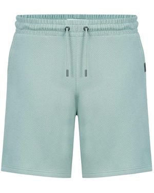Firetrap Wafelpatroon-Shorts Voor (Salie) - Blauw