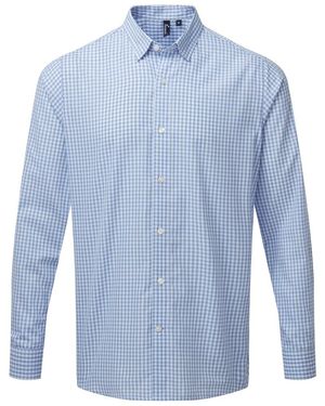 PREMIER Maxton Check Long Sleeve Shirt (Light/ - Blue