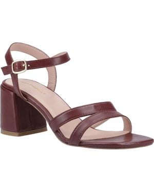 Hush Puppies Nalani Leather Bordeaux Sandals - Brown