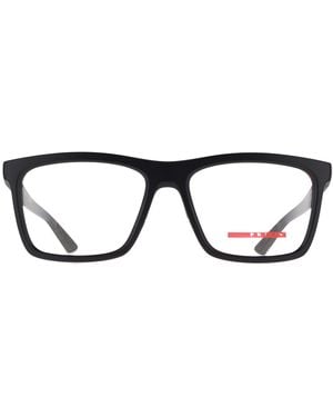 Prada Rectangular Matte Ps01Tv - Black