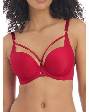 Freya Temptress Plunge T-Shirt Bra - Red