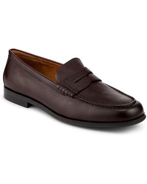 Jones Bootmaker Quadir Slip On Leather Penny Loafers - Brown