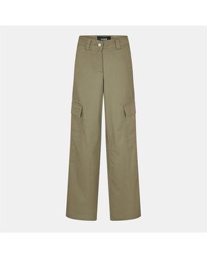 JJXX Solid Patterned Straight Cargo Trousers - Green