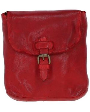 Ashwood Leather Real Small Luxurious Flight Bag - Red