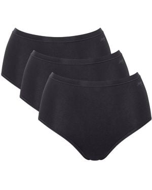 Sloggi Go Daily Cotton High Waist Briefs (3 Pack) - Black
