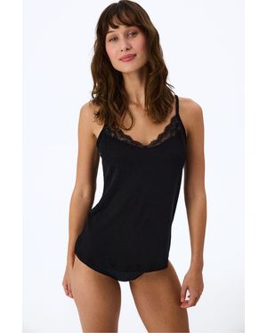 Penti Cashmere Thin Strap Tank Top - Black