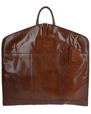 Ashwood Leather 'Matteo' Real Suit Carrier Harper - Brown