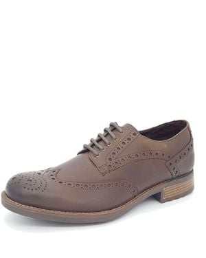 HX London Wandsworth Leather Brogue Shoes - Brown