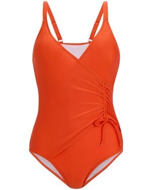 Regatta Ladies Baylenne Plain One Piece Swimsuit (Tangerine Tango) - Orange