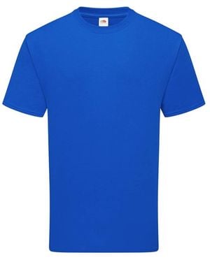 Fruit Of The Loom Adult Cotton T-Shirt (Royal) - Blue