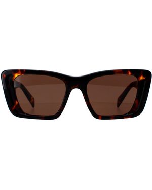 Prada Rectangle Honey Havana Dark Pr08Ys - Brown