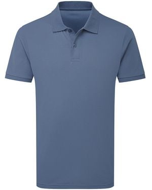 Asquith & Fox Premium Mercerised Cotton Polo Shirt Steel) - Blue