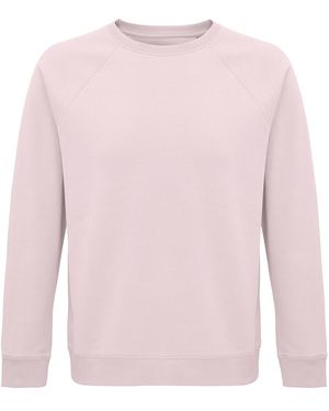 Sol's Adult Space Organic Raglan Sweatshirt (Pale) - Pink