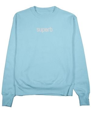Superb Oversize Hexaline Sweatshirt - Blue