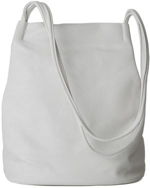 Woodland Leathers Tote Shoulder Bag - Grey