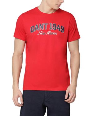 GANT T Shirts Ss Casual Summer Tee - Red
