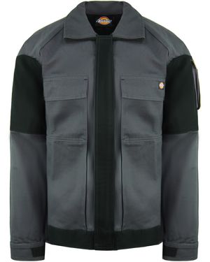 Dickies Grafter Duo Tone Work Wear Jacket Cotton - Black