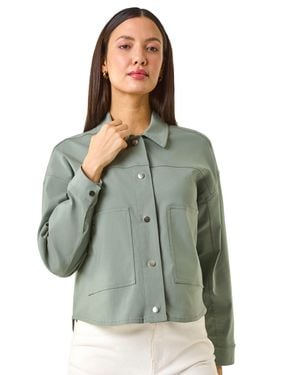 Roman Patch Pocket Jacket - Green