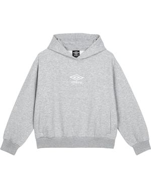 Umbro Ladies Core Hoodie Marl/ - Grey