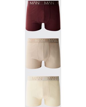 BoohooMAN 3 Pack Multi Tonal Boxers - Red