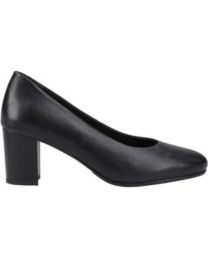 Hush Puppies Ladies Ivana Leather Court Shoes - Blue