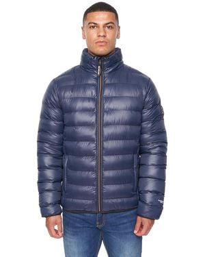 Duck and Cover Shemmy Two Quilted Jacket - Blue