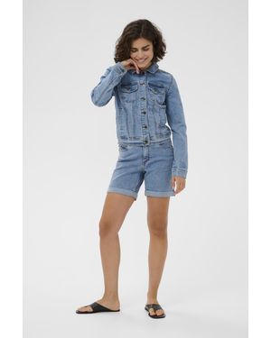 Kaffe Denim Short Kavilma Denim Short Regular Fit - Blauw