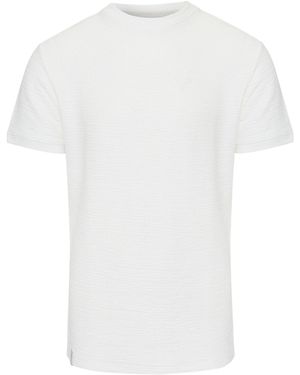 Threadbare Falkland Regular Fit Crew Neck T-Shirt - White