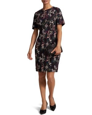 Phase Eight Keshia Embroidered Dress - Black