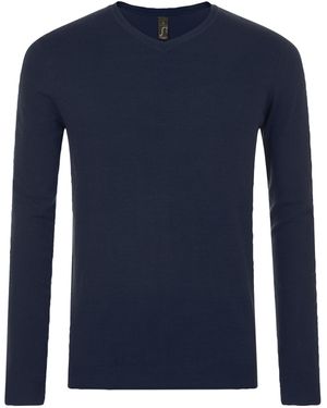 Sol's Glory V Neck Jumper (French) - Blue