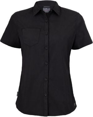 Craghoppers Ladies Kiwi Short-Sleeved Shirt - Black