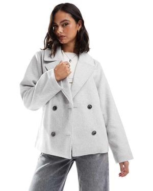 Hollister Wool Blend Classic Jacket - White