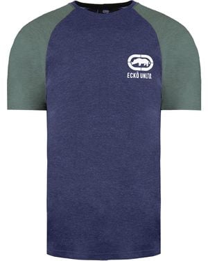Ecko' Unltd Shadow Marl T-Shirt Cotton - Blue