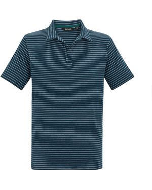 Regatta Hadvo Stripe Polo Shirt (Moonlight Denim/ - Blue