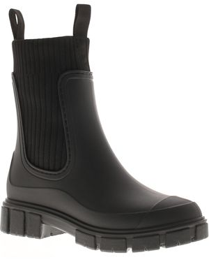 Platino Wellies Paddle Pull On - Black