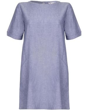 Yumi' Ladies Chambray Tunic Dress (Light) - Blue