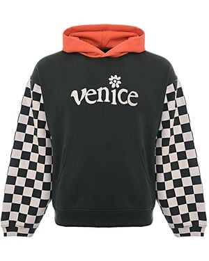 ERL Venice Knitted Hoody - Black